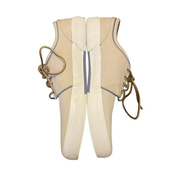 Polo Ralph Lauren Shoes Faxon Low Top Sneakers Canvas - Men’s 9.5 D - Khaki - Picture 4 of 8